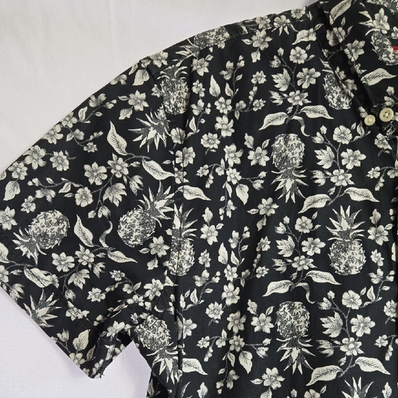 Arizona Jean Company Black and White Floral Shirt - Picture 4 of 12